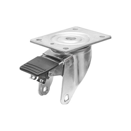 Swivel bracket 100 mm, wheel brake 1