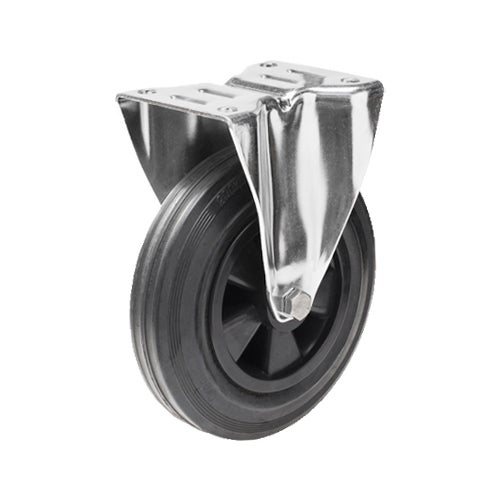 Bockrolle 160 mm, Gummi-Laufbelag 1