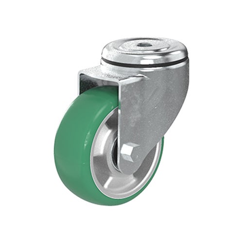 Länkhjul 100 mm, elastisk convex PU-bana 1