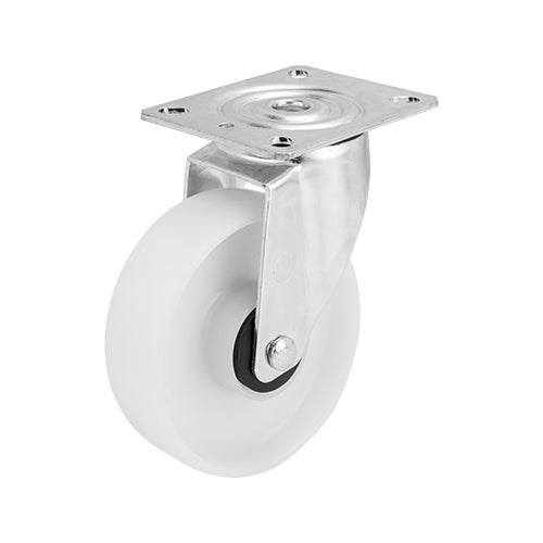 Swivel castor 125 mm, PP-wheel 1