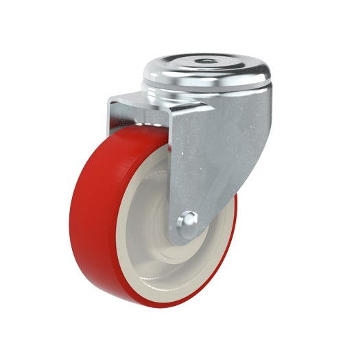 Swivel castor 100 mm, TPU-tyre 1
