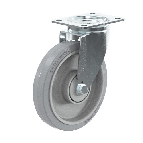 Lenkrolle 200 mm, elastisch Gummi-Laufbelag 1