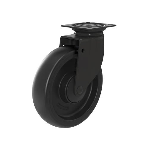 Swivel castor 125 mm, TPE-tyre 1