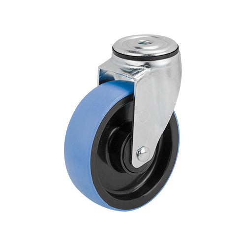 Swivel castor 125 mm, TPU-tyre 1