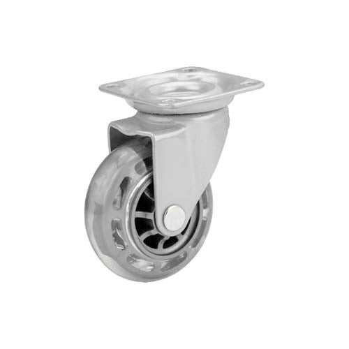 Lenkrolle 50 mm, Skaterrad transparent, TPU-Laufbe 1